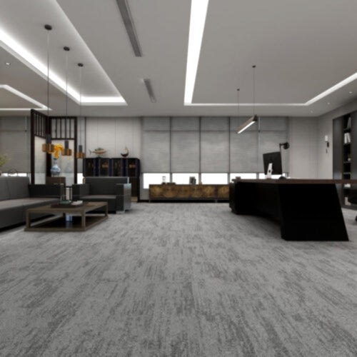 Newton 200, gri ve antrasit geçişli karo halıdır.