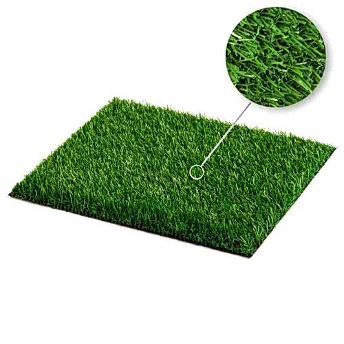 25 mm çim halı sahte çim olarak gerçekçi bir görünümdedir.